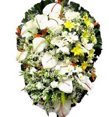 Floricultura de Coroa de Flores no Cemitério Bosque da Esperança Elegance A